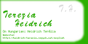 terezia heidrich business card